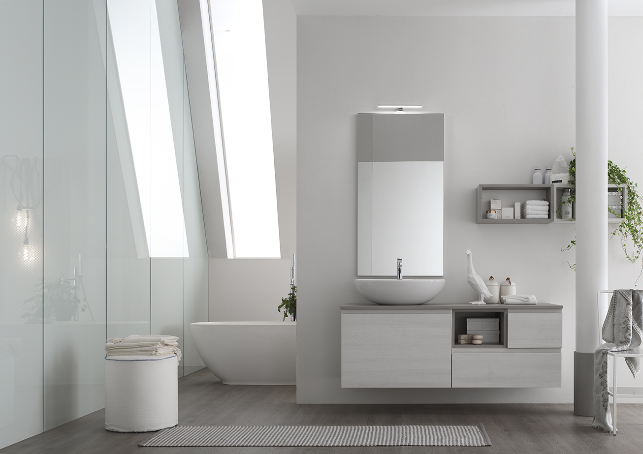 mobile da bagno laccato
