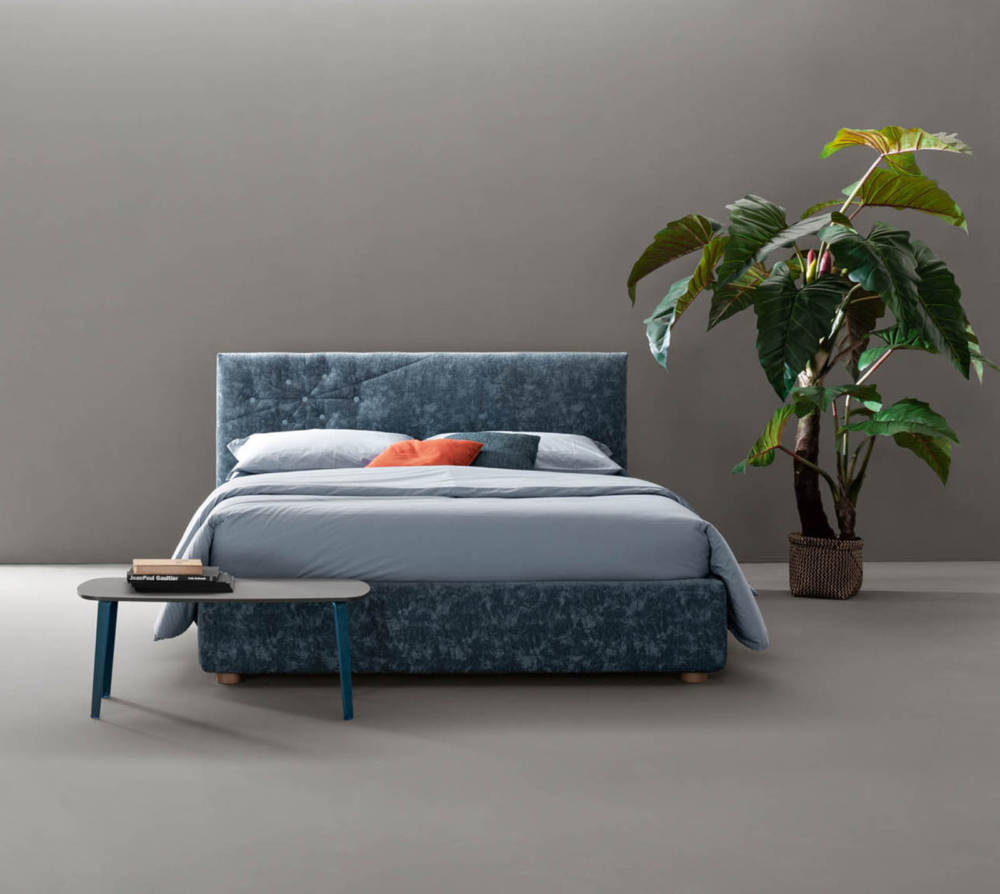 Letto Bloom con testata dimensionabile 