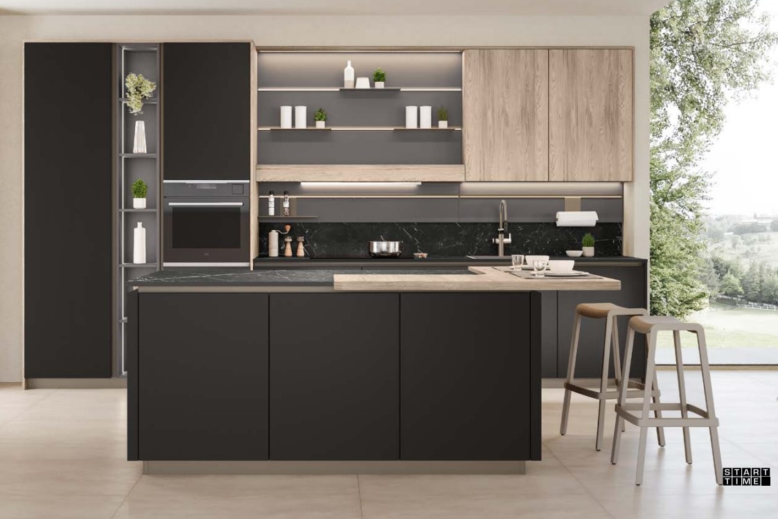Cucina Start  con isola di Veneta cucine