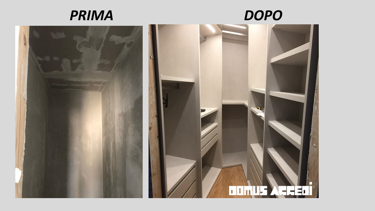 Progettiamo la tua  cabina armadio 
