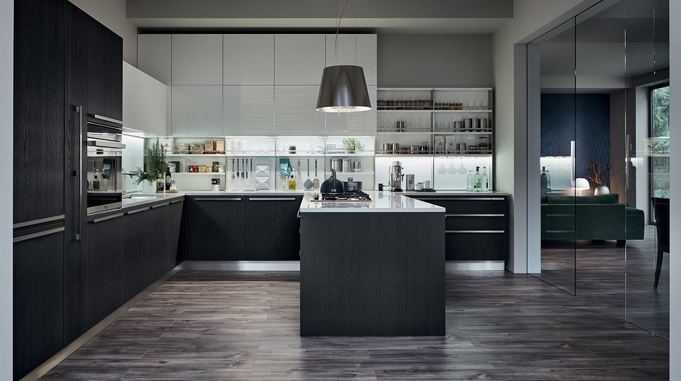 Veneta Cucine modello Extra Rovere Grafite