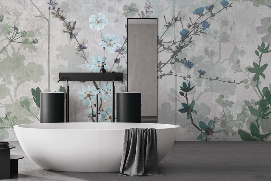 Carta da parati  VERDI E AZZURRI