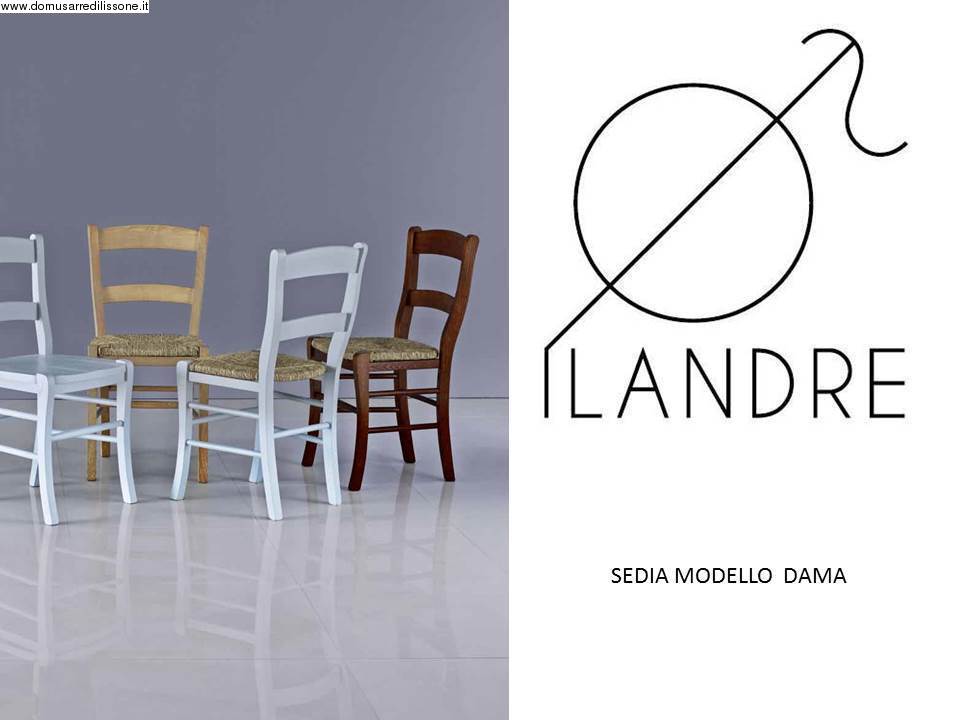 sedia modello Dama con sedile impagliato 