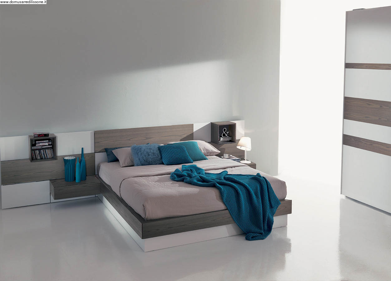 letto con pannelli boiserie Plan system fimar mobili