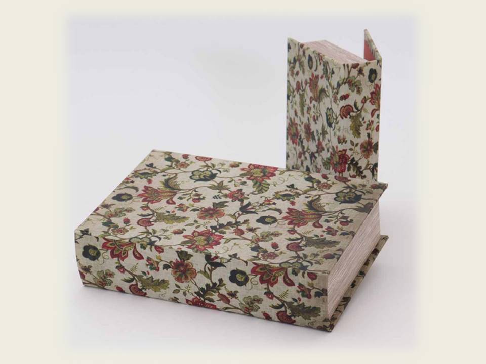 Set 2 scatole libro Classic Flora