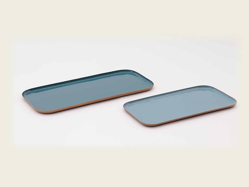 coppia vassoi Blue Tone