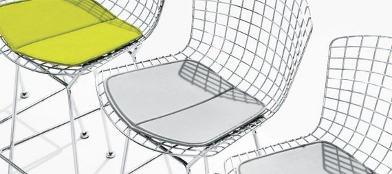 Harry Bertoia .. la sedia in tondino d'acciaio, "fatta d'aria come una scultura" !!