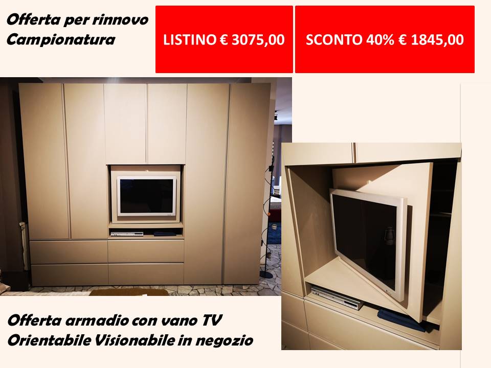 Arredamento prezzi outlet per rinnovo campionature 