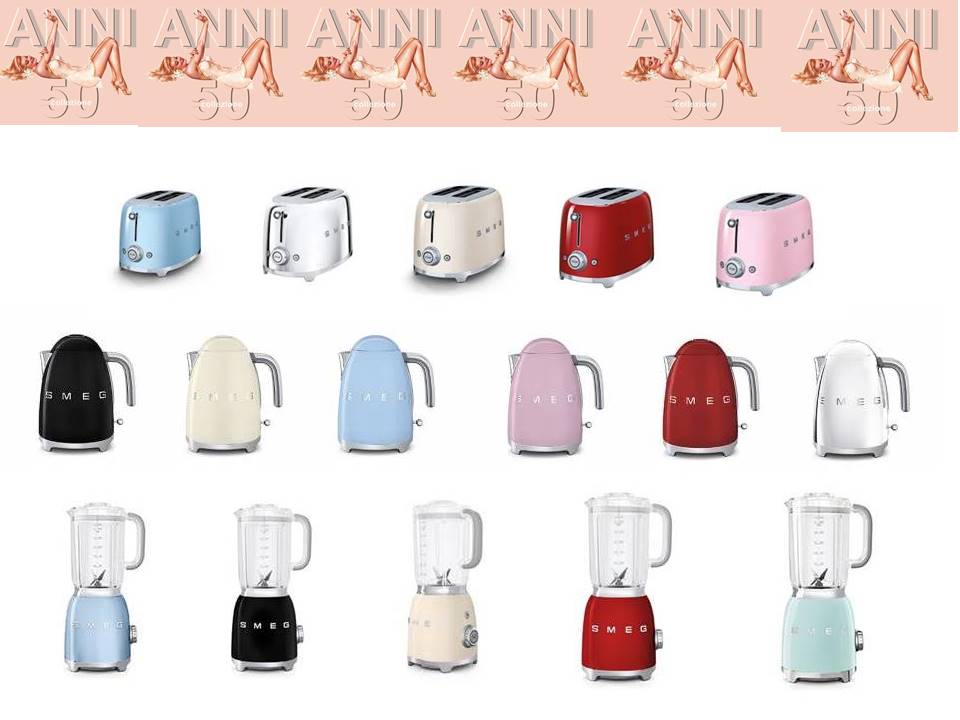 acquista da NOI una cucina e riceverai gli elettrodomestici smeg anni 50 compresi nel prezzo: 
