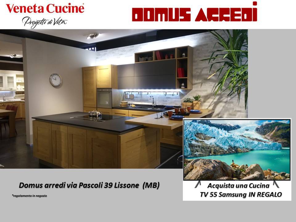 Acquista una Veneta Cucine entro il 31 dicembre, compresa nel prezzo una smart TV 55 pollici SAMSUNG
