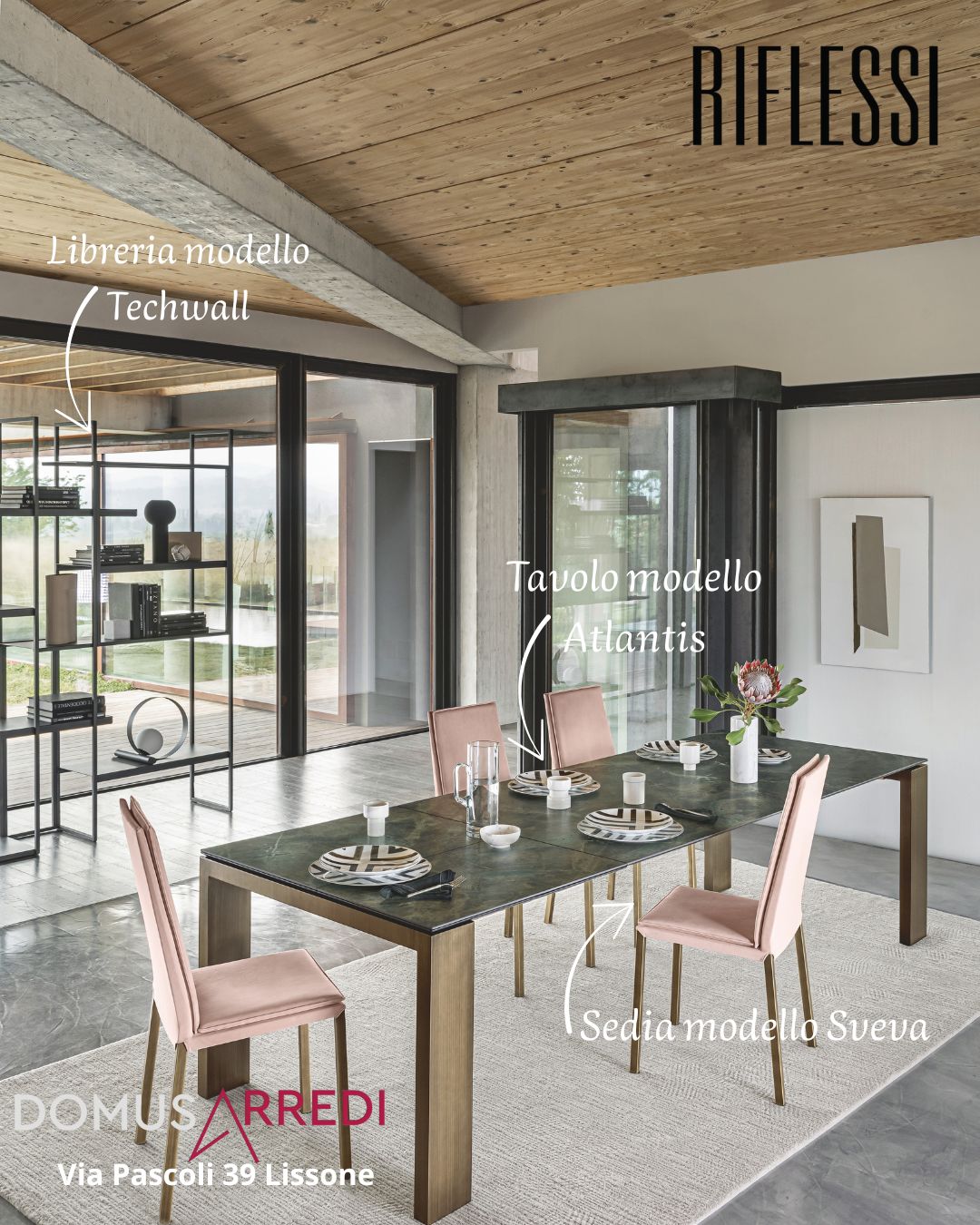 I TAVOLI DI RIFLESSI IN CERAMICA 